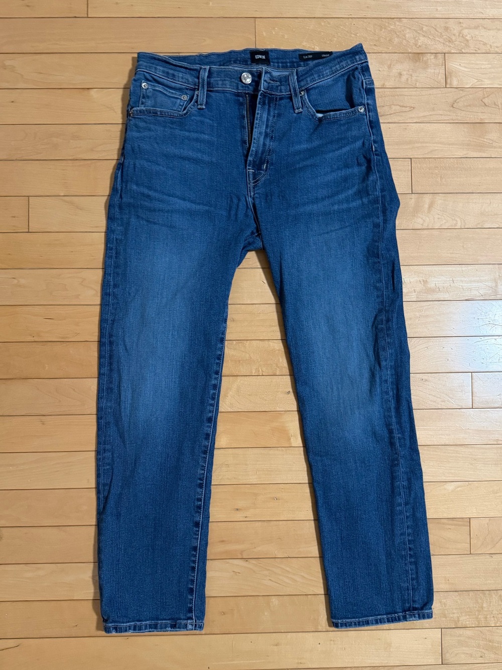 EDWIN Elin Crop Straight Jeans Women’s Medium Wash Made in USA